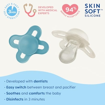 MAM Original Start Matte Pacifiers Breastfed Babies Sterilizer