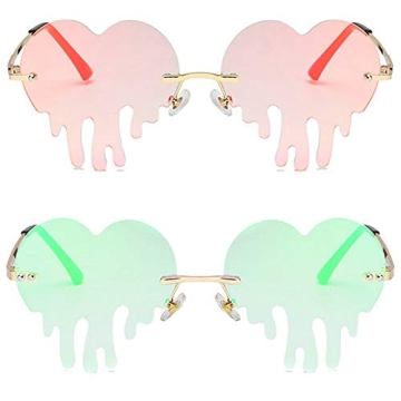 Unique Heart-Shaped Sunglasses with UV Protection