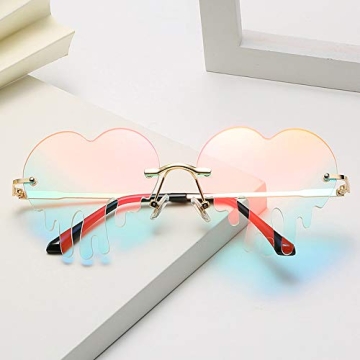 Unique Heart-Shaped Sunglasses with UV Protection