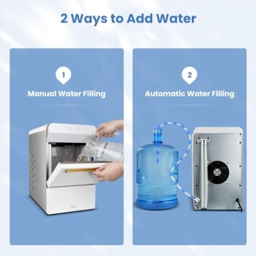 Gevi Nugget Ice Maker - 38lbs Chewable Ice for Home