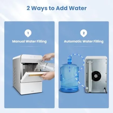 Gevi Nugget Ice Maker - 38lbs Chewable Ice for Home