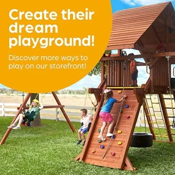 Jungle Gym Kingdom Swings for Outdoor Swing Set - Pack of 2 Swing Seat Replacement Kits with Heavy Duty Chains - Backyard Swingset Playground Accessories for Kids (Green)