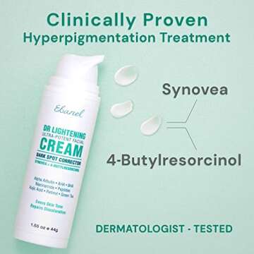 Ebanel Dark Spot Remover for Face Peel Skin Brightening Cream Melasma Hyperpigmentation Treatment Su...