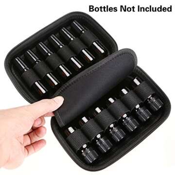 Hipiwe Essential Oil Case Holds 12 Bottles Travel Size