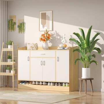 Vecxoty Stylish 3-Pack Wood Plant Stands for Indoor Use