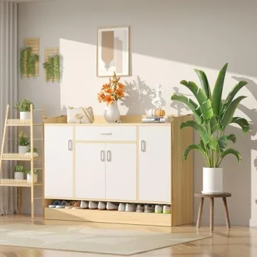 Vecxoty Stylish 3-Pack Wood Plant Stands for Indoor Use