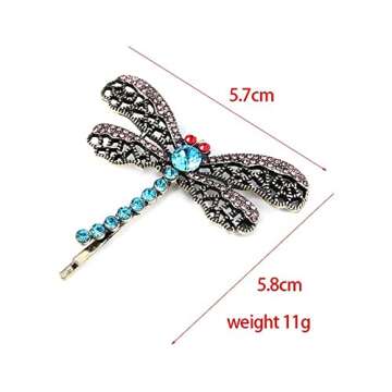 Corline Dragonfly Hair Clip - Halloween Costume Cosplay Hair Pin - Christmas Gifts for Mom and Women...