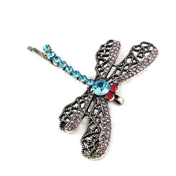 Corline Dragonfly Hair Clip - Halloween Costume Cosplay Hair Pin - Christmas Gifts for Mom and Women and Fans (Dragonfly Hair Clip)