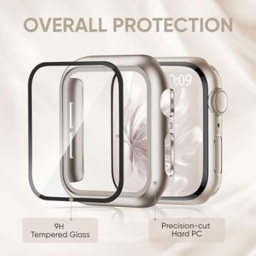 Stylish Braided Stretchy Apple Watch Band with Case