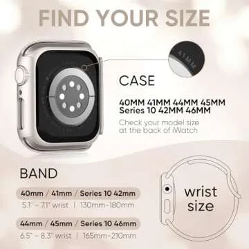 Stylish Braided Stretchy Apple Watch Band with Case