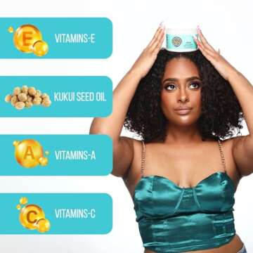 Curldaze Creamy Curl Styler for Defined, Moisturized Curls