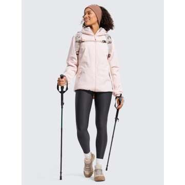 CRZ YOGA Thermal Fleece Lined Leggings Women 28'' - Winter Warm Workout Hiking Pants High Waisted Yoga Tights Full Length Mysterious Grey Small