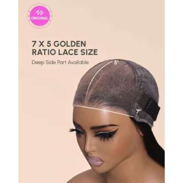 UNICE Bye Bye Knots Pre Everything Glueless Wig Balayage Brown 7x5 Lace Front Wigs Human Hair Body Wave Pre Plucked Pre Cut Bleached Knots Ready to Go Human Hair Wig 150% Density 20 inch