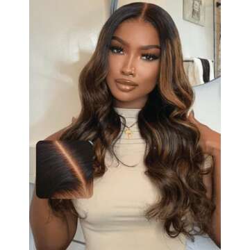 UNICE Bye Bye Knots Pre Everything Glueless Wig Balayage Brown 7x5 Lace Front Wigs Human Hair Body Wave Pre Plucked Pre Cut Bleached Knots Ready to Go Human Hair Wig 150% Density 20 inch