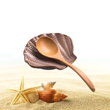 Elegant Gomakren Spoon Rest - Seashell Design for Your Kitchen