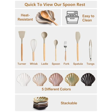 Gomakren Coastal Spoon Rest - Lovely Beach Kitchen Accessory