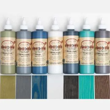 Dixie Belle Voodoo Gel Stain | Temptress (8oz) | Teal Water-Based Stain for Wood Projects | DIY Wood Stain for Projects | Wood Grain Enhancer