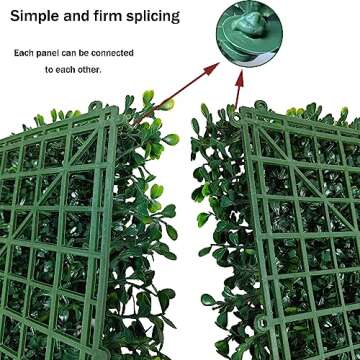 ODTORY 40x120 Faux Boxwood Privacy Fence Wall Screen