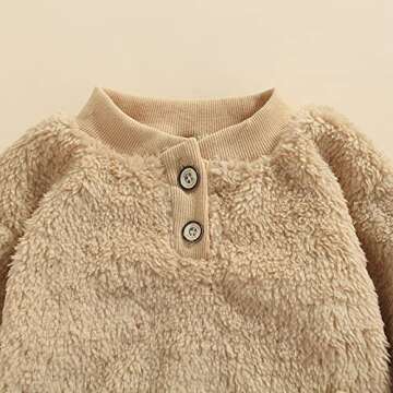 Toddler Baby Girls Boys 2 Piece Outfits Long Sleeve Shirt Tops Long Pants Clothes Set Fall Winter Cl...