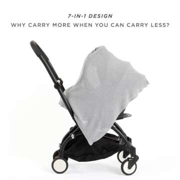 We are Amma | The Cocoon™ - Newborn Essentials Must Haves: Nursing Cover for Breastfeeding Essentials | Nursing Sweater Used as Breastfeeding Cover (Grey, One Size)