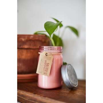 Paddywax Scented Candles Relish Collection Soy Wax Artisan Candle in Glass Jar with Lid, 9.5-Ounce, ...