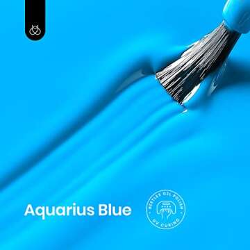 Beetles Blue Gel Nail Polish, 15ml Bright Blue Gel for DIY Manicure