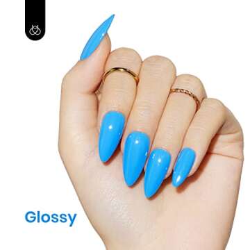 Bright Blue Gel Nail Polish for Stunning Summer Nails