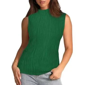 Stylish WIHOLL Women's High Neck Tank Top for Every Occasion
