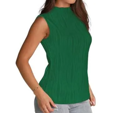 Stylish WIHOLL Women's High Neck Tank Top for Every Occasion