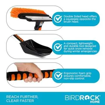 Snow MOOver 39" Extendable Snow Brush & Ice Scraper