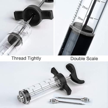 JY COOKMENT Marinade Injector Syringe with Needles
