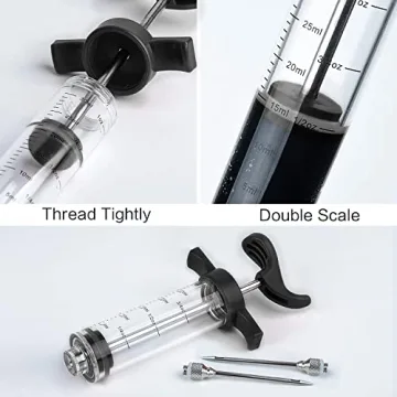 JY COOKMENT Marinade Injector Syringe with Needles