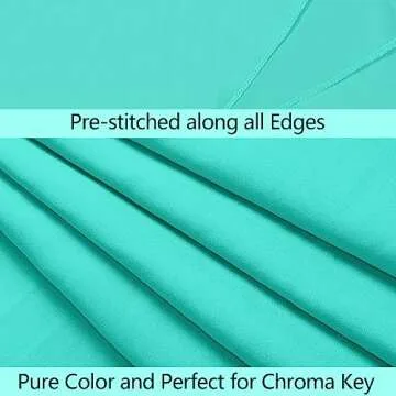 TOAOFY 5x7ft TifnyBlue Photo Backdrop Light Blue Background Backdrop Photographic Studio Photo Backg...