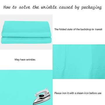 TOAOFY 5x7ft TifnyBlue Photo Backdrop Light Blue Background Backdrop Photographic Studio Photo Backgrounds for Photography Video and Television TAY006