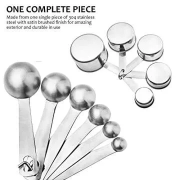 Premium Accmor Stainless Steel Measuring Spoons and Cups Set