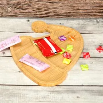 Santa Hat Wood Serving Platters for Christmas Magic