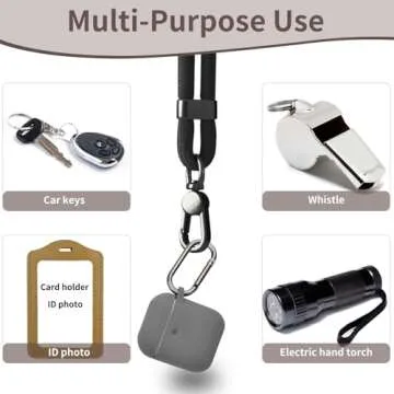 VVAAGG Cell Phone Lanyard for iPhone - Crossbody Phone Strap and Wrist Strap Kit, Cellphone Lanyard for Most iPhone and Android Smartphones