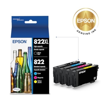 EPSON 822 DURABrite Ultra Ink High Capacity Combo Pack
