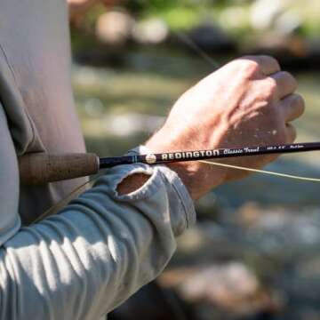 Redington Classic Trout Freshwater Fly Fishing Rod - Moderate Action 4-Piece Fly Rod - Case Included - 4WT 9'0"