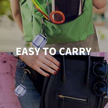 Aiiko Compatible Galaxy Buds Pro Case 2021 /Galaxy Buds Live Case 2020 Clear Soft TPU Shockproof Case Protective Cover for Samsung Earbuds with Keychain -(Clear), m