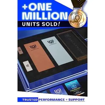 Dalstrong Premium Whetstone Kit - #1000/#6000 Knife Sharpening Kit - Extra Large Grit Stones - Top-Grade Corundum - Thick Knife Sharpening Stone - Hand Crafted Acacia Wood - Whetstone Knife Sharpener