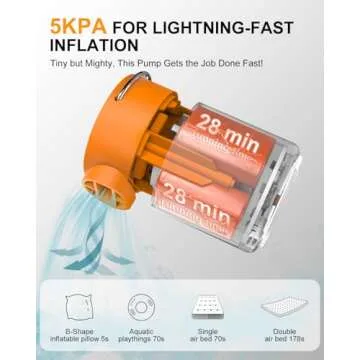 Portable Mini Inflator Pump for Camp and Beach
