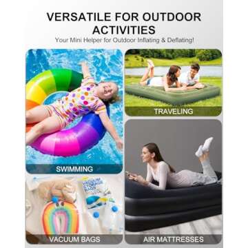 Portable Mini Inflator Pump for Camp and Beach