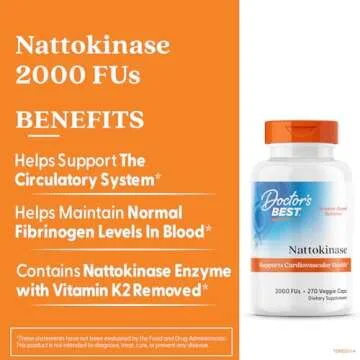 Doctor's Best Nattokinase Vegan Dietary Supplement 270 Caps