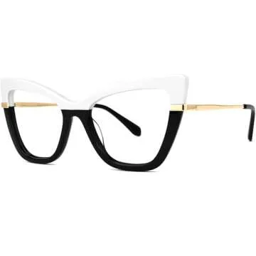 Stylish Zeelool Cat Eye Blue Light Glasses for Women