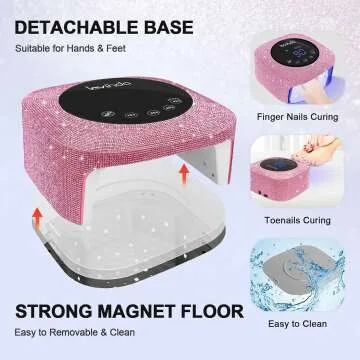 54W Cordless UV Nail Lamp for Gel Nail Polish