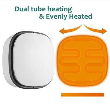 OFFNOVA Heat Press Machine, Portable Easy Heat Press 9"x9" Iron-on Press for HTV Vinyl and Heat Transfer Sublimation Fort-Shirts, Hats, DIY Projects, Mint