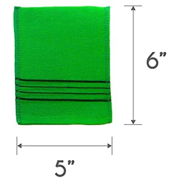 GOLDSANGSA Korean Exfoliating Towel Washcloth Mitts 12pcs