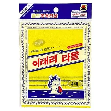 GOLDSANGSA Korean Exfoliating Towel Washcloth Mitts 12pcs