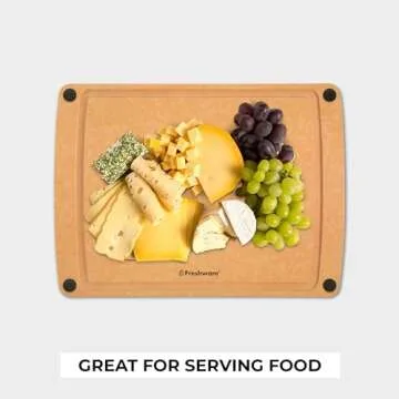 Freshware Eco-Friendly Wood Cutting Boards Set of 2
